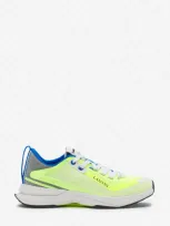 Lanvin Logo-detail Mesh Sneakers In Optic White/green