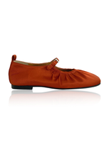 Reike Nen Shirring Mary Jane Flats In Red