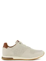 Dune London Trilogy Sneaker In Off White