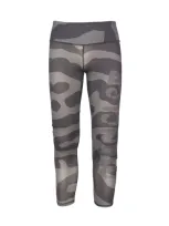 Moncler Printed Leggings Gray In Camouflage Grey