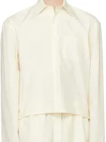 Rier Off-white Mini Shirt In Ivory Popeline