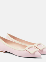 Roger Vivier Gommettine Ball Patent Leather Ballet Flats In Multicoloured