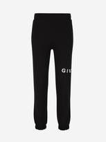 Givenchy Logo Cotton Joggers In Black