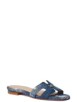 Bruno Magli Fina Slide Sandal In Denim