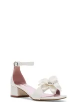 Steve Madden Kids' Jlessa Ankle Strap Sandal In White