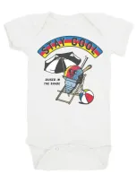 Feather 4 Arrow Babies' Stay Cool Cotton Graphic Bodysuit In White