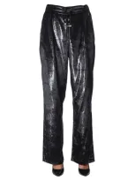 Balmain Wide Pants In Nero