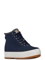 Keds X Rifle Paper Co. High Top Platform Sneaker In Navy