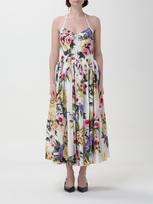 Dolce & Gabbana Garden-print Dress In White