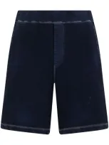 Dsquared2 Logo-print Cotton Shorts In Navy