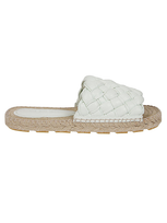 Bottega Veneta Jack Leather Sandals In White