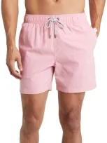 Vintage Summer Swim Trunks In Dusty Rose