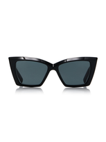 Saint Laurent Square-frame Cat-eye Acetate Sunglasses In Black