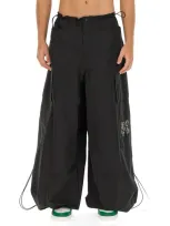 Palm Angels Parachute Pants In Black