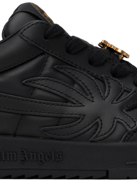 Palm Angels Black Palm Beach University Sneakers In Black Blac