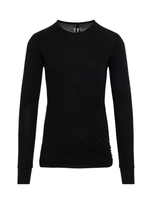 Rick Owens Double Long Sleeve T-shirt In 09 Black