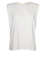 Golden Goose Deluxe Brand Embellished Sleeveless Top In White