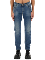 Dolce & Gabbana Logo Cotton Denim Jeans