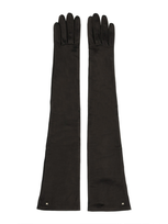 Max Mara Long Gloves. In Black