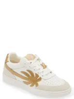 Palm Angels Palm Beach University Low Top Sneaker In Bianco