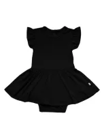 Kyte Baby Babies' Ruffle Skirted Bodysuit In Midnight