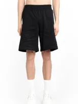 Palm Angels Black Cotton Shorts