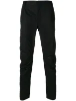 Lanvin Black Cotton Pants In Khaki