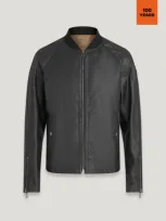 Belstaff Centenary Reversible Jacket In Black / British Khaki