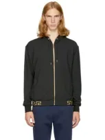 Versace Black Greek Hem Hoodie