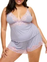 Adore Me Lora Pajama Cami & Shorts Set In Medium Purple