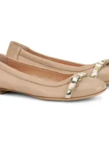 Agl Attilio Giusti Leombruni Agl Monika Cap Toe Ballet Flat In Tan