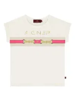 Aigner Kids' Printed Jersey T-shirt In White