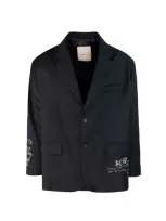 An Other Date Blazer Oversize Nero Grafico In 110