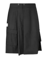 An Other Date Plisse Skirt Man In Black