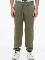 Armani Collezioni Emporio Knitted Sweatpants With Flush Pockets In Green