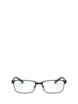 Armani Exchange 56mm Rectangular Reading Glasses In Matte Black