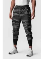 Asrv Tetra-light Cargo Joggers In Black Camo Reflective