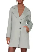 Avec Les Filles Walker Notch Lapel Coat In Moss