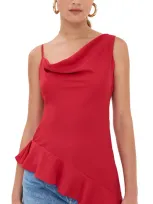 Azeeza Daphne Top Garnet In Red