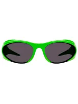 Balenciaga Bb0253s Sunglasses In Green Green Grey