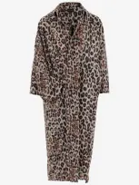 Balenciaga Jersey Dress With Leo Pattern In Brown