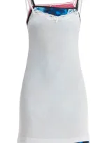 Balenciaga Layered Jersey Mini Dress In White