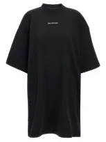 Balenciaga Black Cotton T-shirt Dress