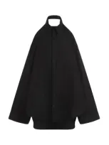 Balenciaga Black Suspended Shirt Effect Dress