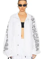 Balenciaga Tracksuit Jacket In White