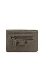 Balenciaga Tri-fold Wallet In Green