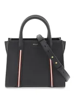 Bally Small Code Tote Bag In Nero