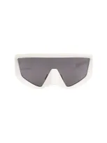 Balmain Eyewear Oversized Frame Sunglasses In White