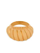 Balmain Snail Crystals Ring In Gold