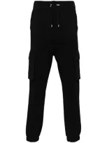 Balmain Logo-lettering Cargo Pants In Black